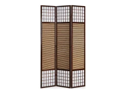 Separador de ambientes 120x200x1.8 cm marrón Shoji