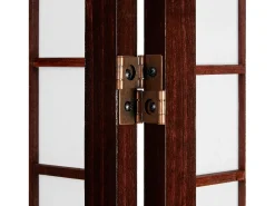 Separador de ambientes 120x200x1.8 cm marrón Shoji