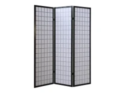 Separador de ambientes 175x132x2.2 cm negro Shoji