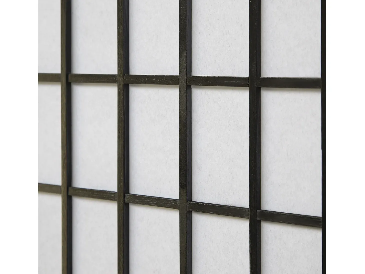 Separador de ambientes 175x132x2.2 cm negro Shoji