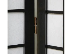 Separador de ambientes 175x132x2.2 cm negro Shoji