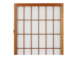 Separador de ambientes 175x132x2.2 cm marrón Shoji