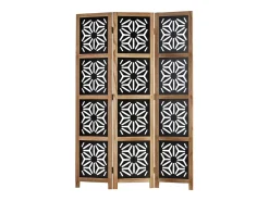 Separador de ambientes 170x120x2 cm natural negro