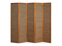 Separador de ambientes 220x2.2x175 cm marrón