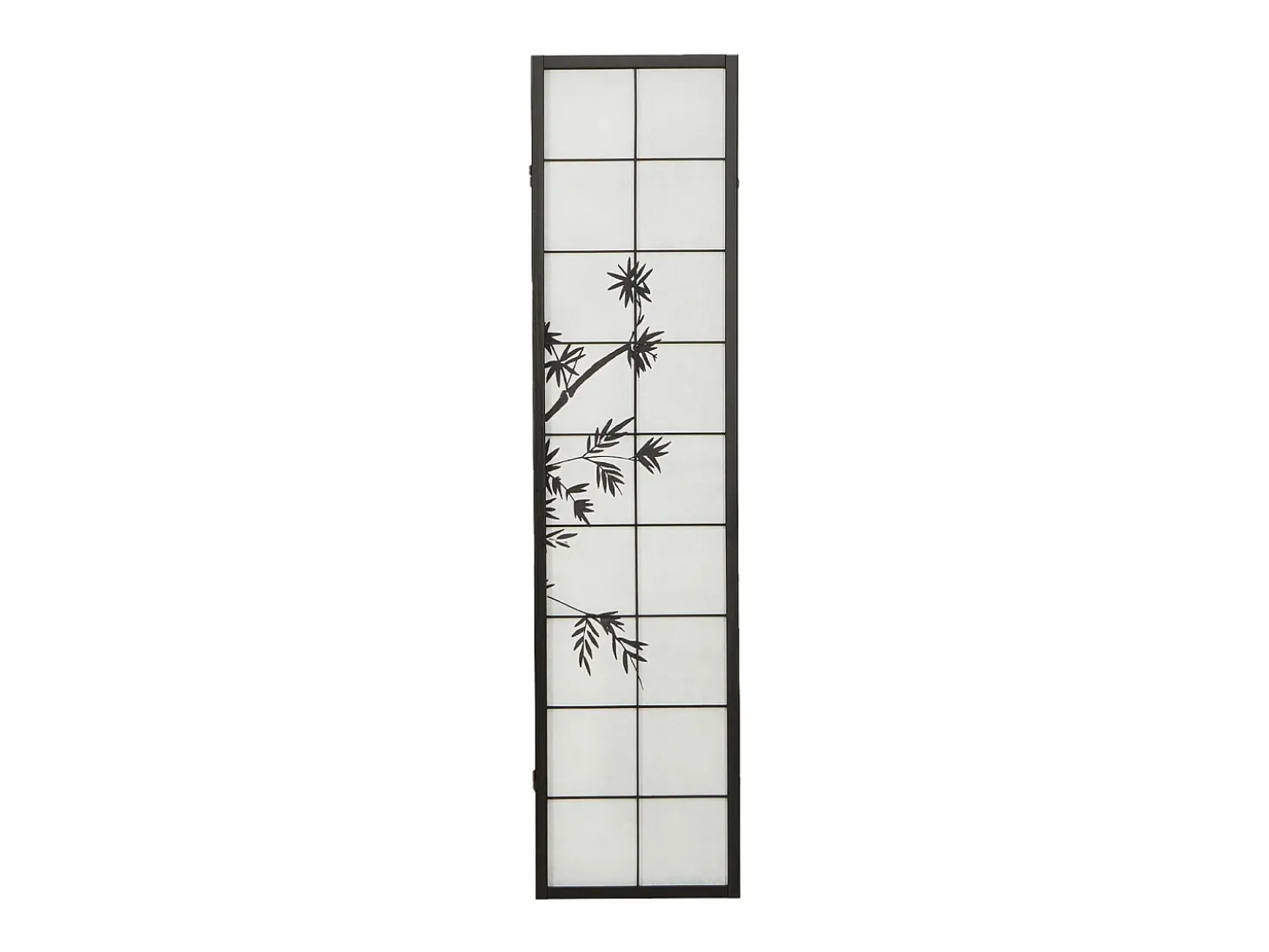 Separador de ambientes 132x2x179 cm negro Shoji