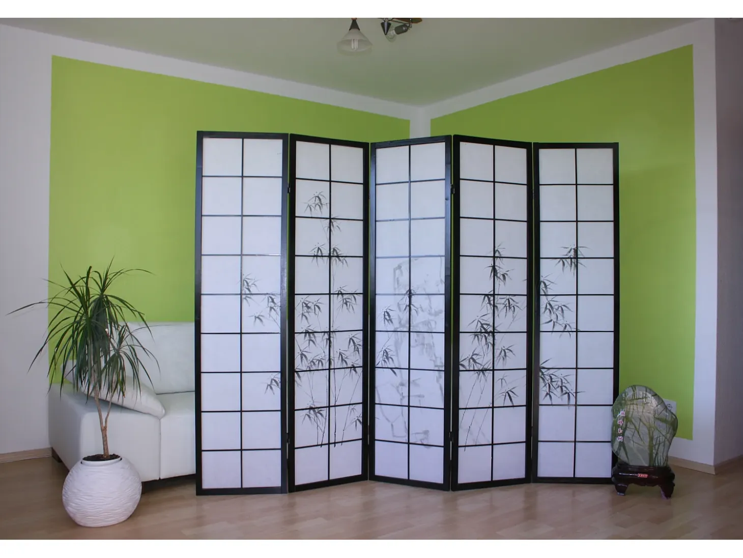 Separador de habitación 179 cm Negro