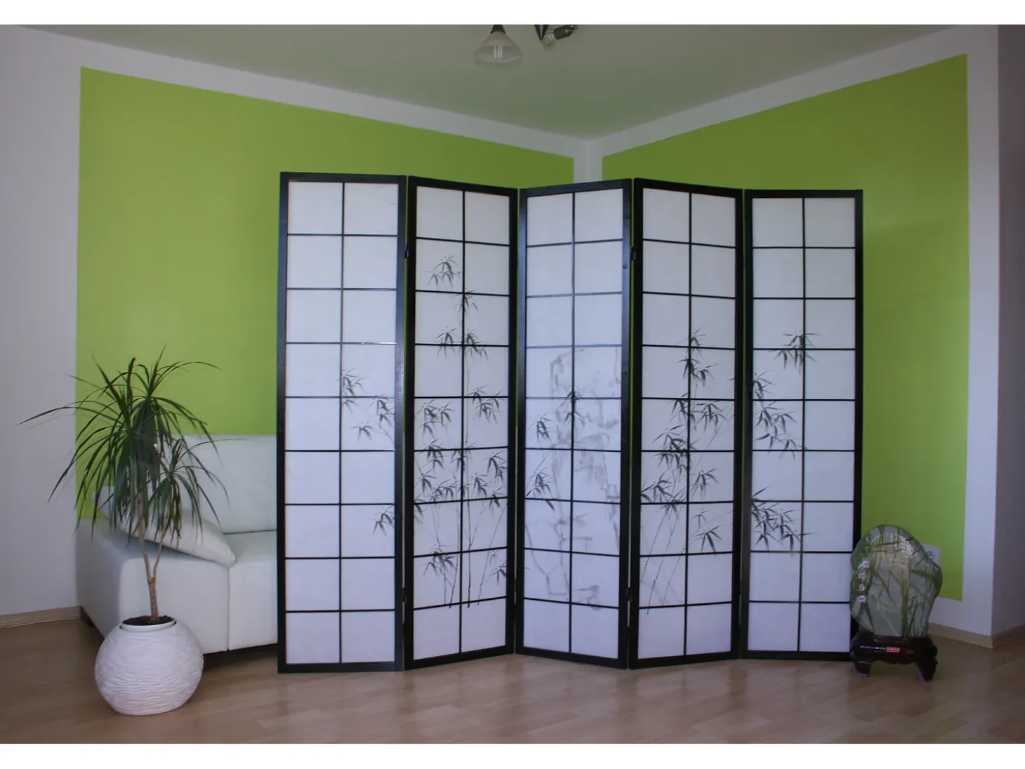 Separador de habitación 179 cm Negro
