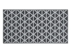 Seran Alfombra de exterior ARAKIL negra 190x290 cm PP