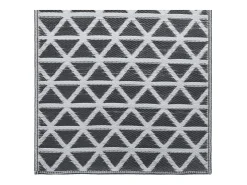 Seran Alfombra de exterior ARAKIL negra 190x290 cm PP