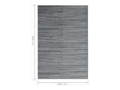 Seran Alfombra de exterior ARAKIL antracita 140x200 cm PP