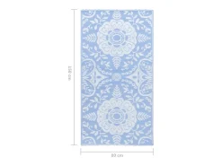 Seran Alfombra de exterior ARAKIL azul bebé 80x150 cm PP
