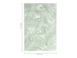 Seran Alfombra de exterior ARAKIL verde 140x200 cm PP
