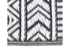 Seran Alfombra de exterior ARAKIL negra 140x200 cm PP