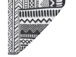 Seran Alfombra de exterior ARAKIL negra 140x200 cm PP