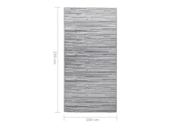 Seran Alfombra exterior ARAKIL PP gris 160x230 cm