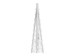 Set cono luz LED decorativo acrílico blanco frío 30/45/60cm