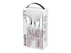 Set de 24 cubiertos Eclat Amefa acero inoxidable rosa