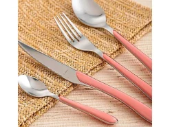 Set de 24 cubiertos Eclat Amefa acero inoxidable rosa