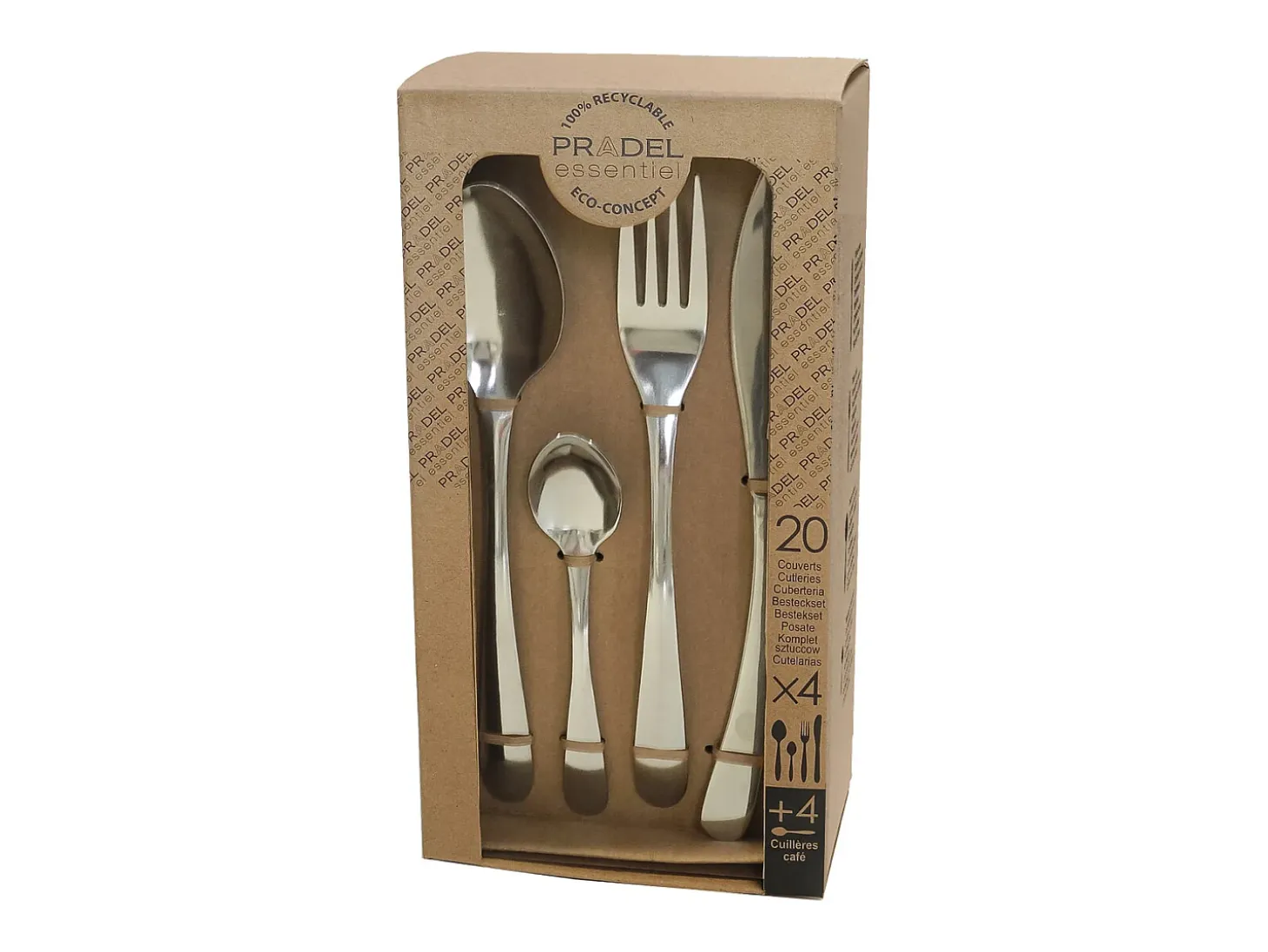 Set de 24 cubiertos Ondine Pradel acero inoxidable