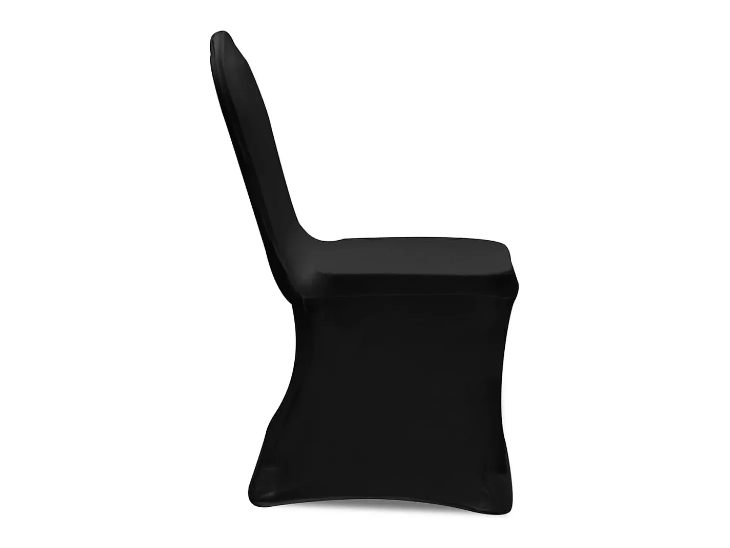 Set de 6 Fundas ajustadas para sillas, color negro ES655004
