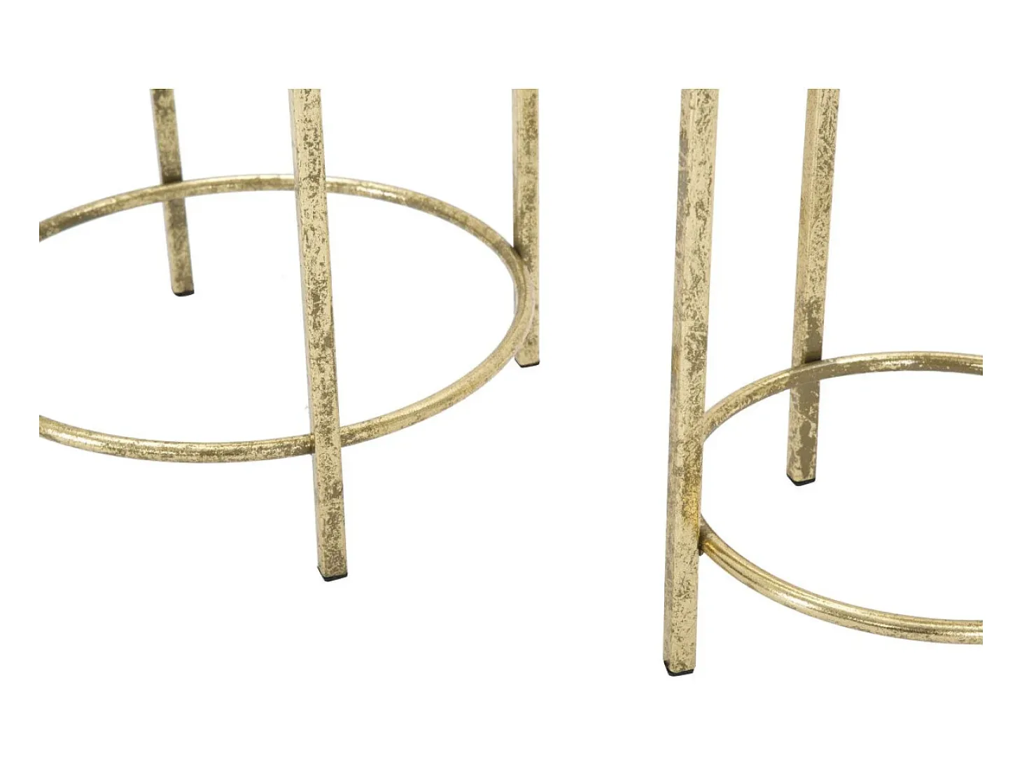 Set de 2 maceteros metálicos dorados Lumai para plantas