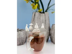 Set de 4 porta bolsitas de té de melocotón