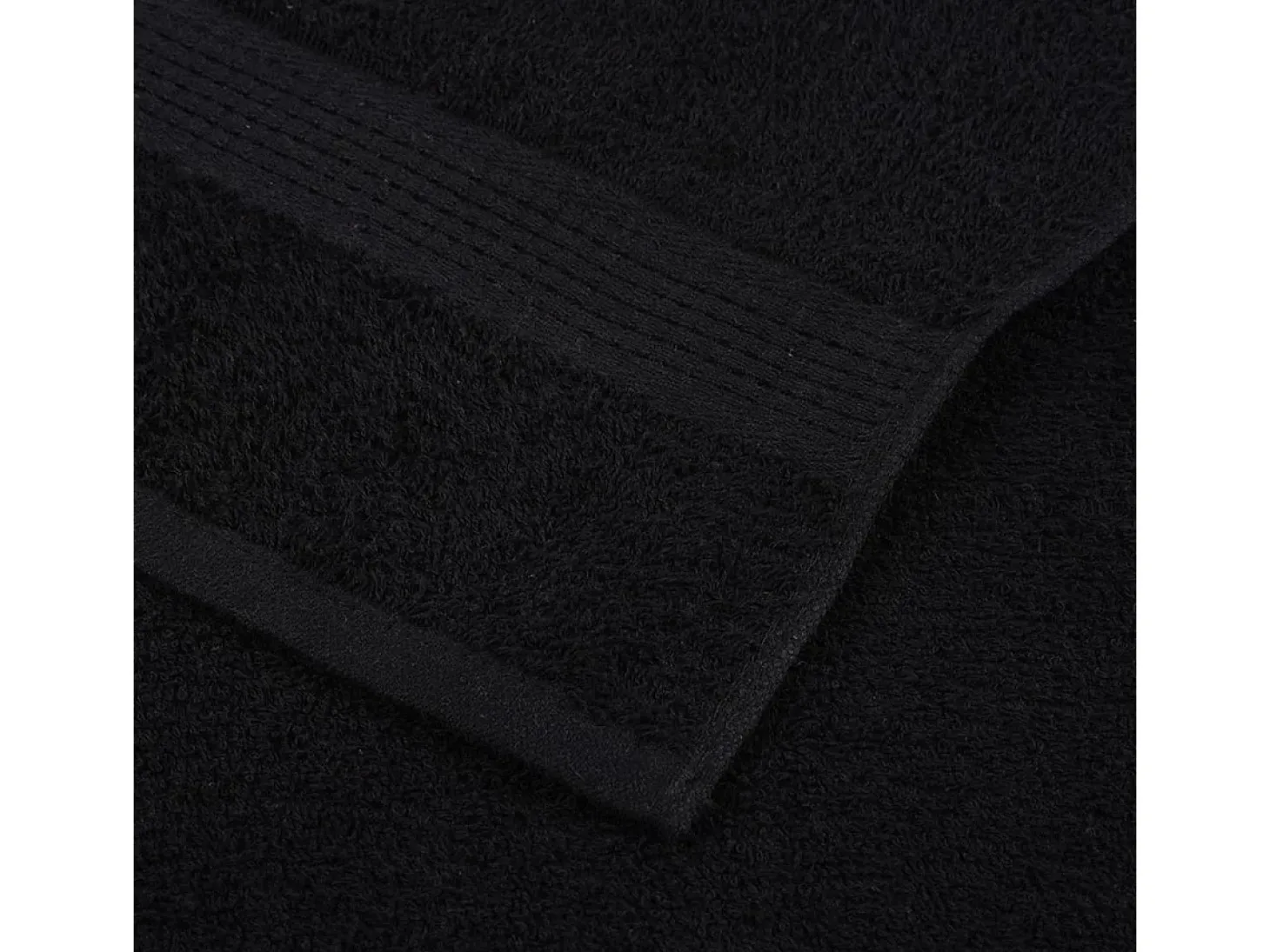 Set de 12 toallas Ariel 360 gramos algodón negro