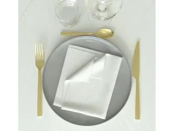 Set de 3 toallas 45x45 cm LUXURY blanco, por Soleil d'Ocre