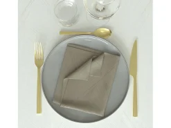 Set de 3 toallas 45x45 cm LUXURY champagne, by Soleil d'Ocre