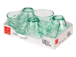 Set de 6 vasos Flora Bormioli Rocco 26cl verde