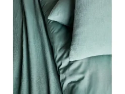 Set de cama de gasa de algodón verde