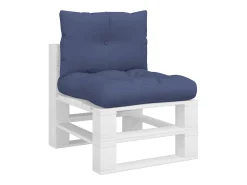 Set de cojines para sofá de palets tela azul marino 60x38x13 cm
