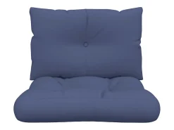 Set de cojines para sofá de palets tela azul marino 60x38x13 cm