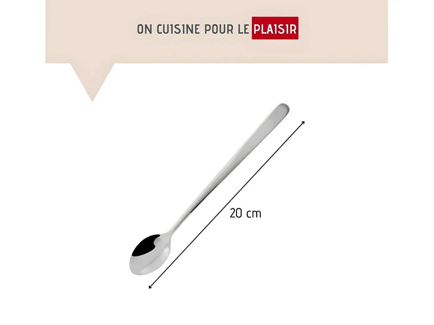 Set de Cucharas Cóctel Acero Inoxidable (19 cm)