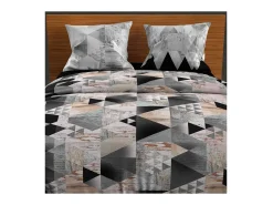 Set de fundas nórdicas 240X220 cm ANTRACITA NÓRDICA, 100% algodón
