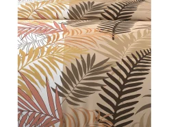 Set funda edredón de algodón 57 hilos 240x220 cm JUNGLE white