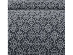 Set funda nórdica de algodón 57 hilos 240x220 cm ESMERALDA marine