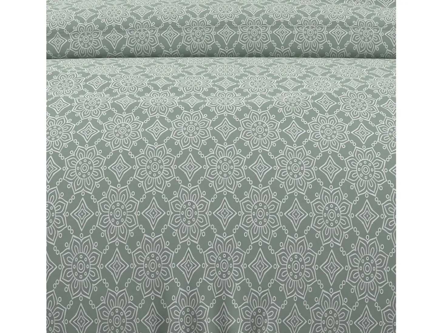 Set funda nórdica de algodón 57 hilos 260x240 cm ESMERALDA verde