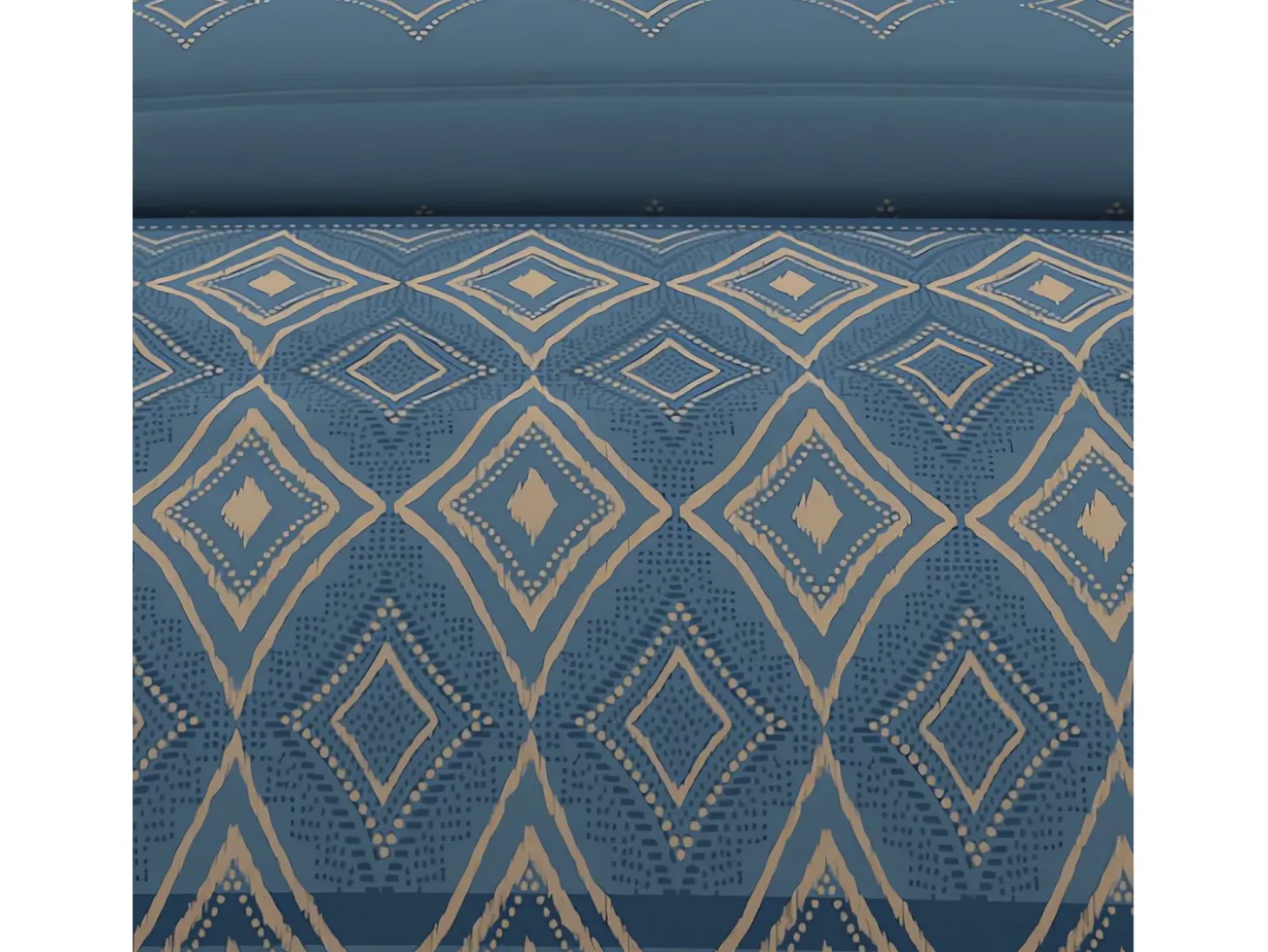Set funda nórdica de algodón 57 hilos 240x220 cm ETHNO blue