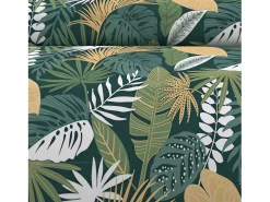 Set funda nórdica de algodón 57 hilos 260x240 cm TANZANIA verde