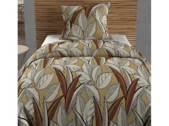 Set funda nórdica de algodón 57 hilos 140x200 cm mostaza TOGO