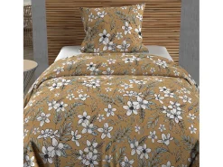 Set funda nórdica de algodón 57 hilos 140x200 cm MANON camel
