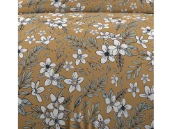 Set funda nórdica de algodón 57 hilos 140x200 cm MANON camel