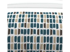 Set funda nórdica de algodón 57 hilos 260x240 cm FABIO azul