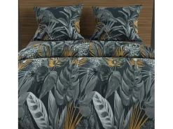 Set funda nórdica de algodón 57 hilos 240x220 cm TROPIC blue