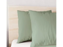 Set funda nórdica de microfibra lavada 240x220 cm BOHEME verde, por Intemporel
