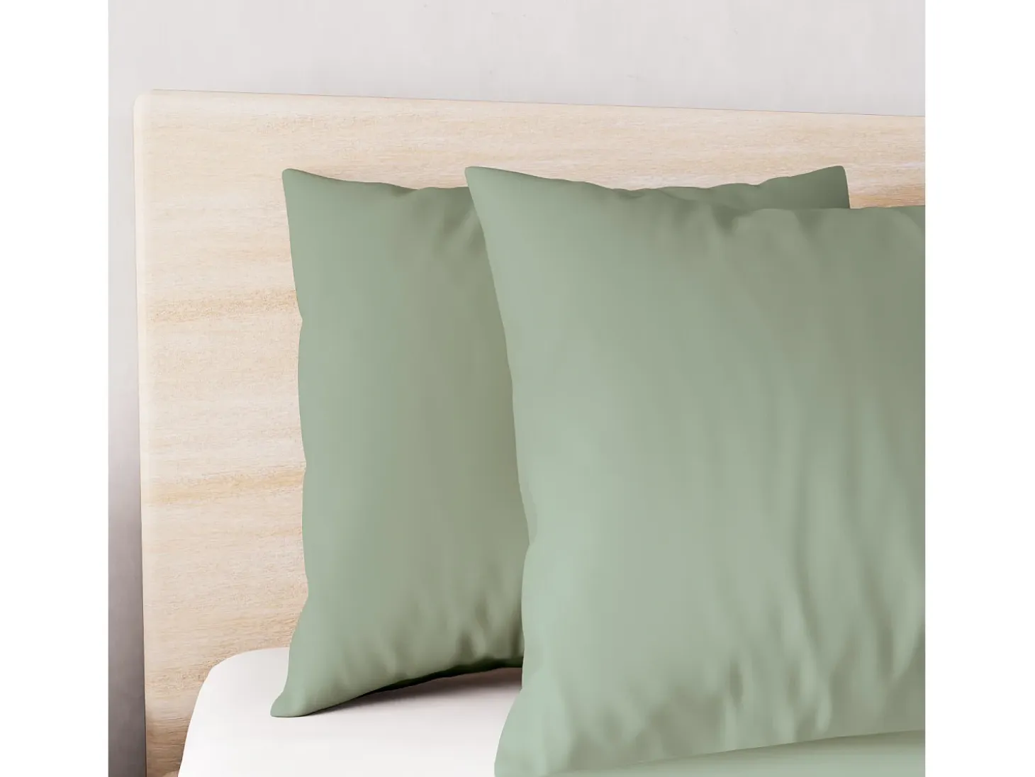 Set funda nórdica de microfibra lavada 240x220 cm BOHEME verde, por Intemporel