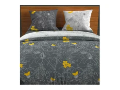 Set Funda nórdica 240X220 cm LISA Antracita 57 hilos/cm2