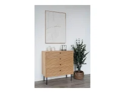 Set van 2 AOSTA opbergmanden – Natuurlijke jute met leren handvatten