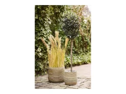 Set van 2 MORO plantenbakken – Natuurlijk kubu rotan